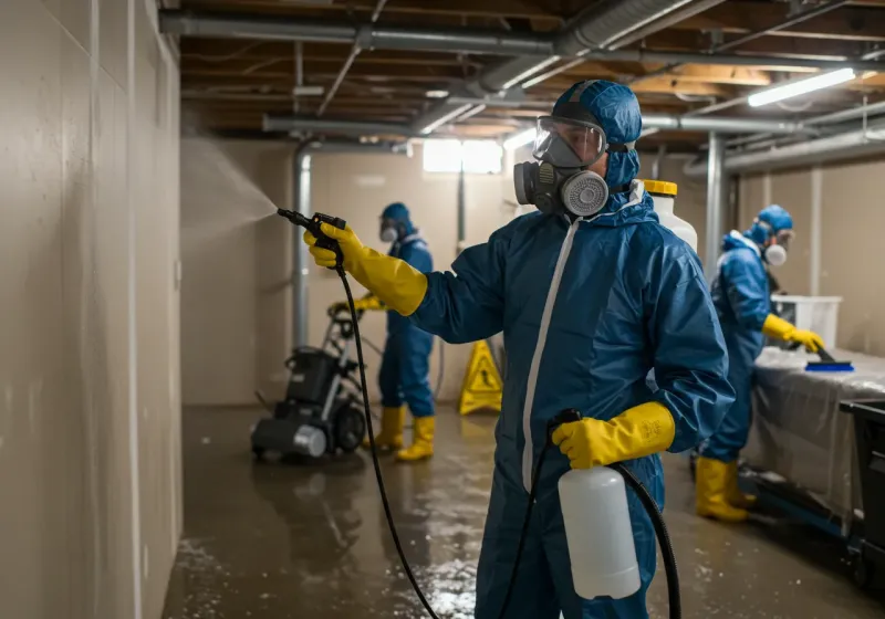 Basement Sanitization and Antimicrobial Treatment process in Mineral Point, WI